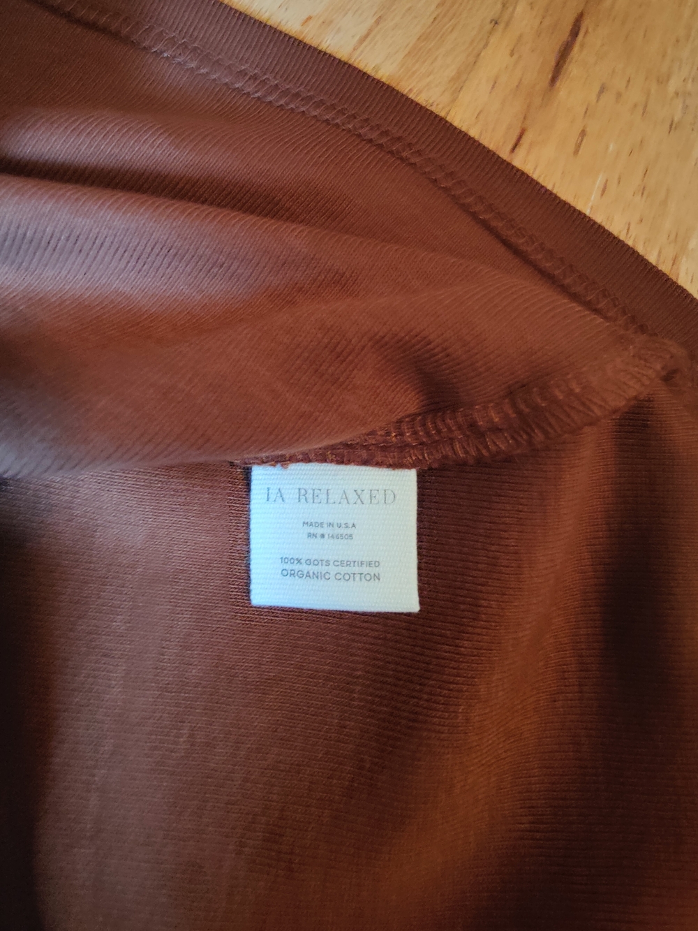 L.A. Relaxed Short Sleeve Top in Brown - Picture 5 of 5